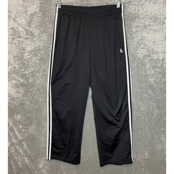 adidas Men Elastic Pull On Drawstring Waist Relaxed Fit Activewear Track Pants L - Picture 1 of 14